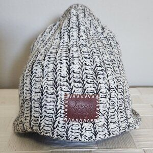 Love Your Melon White and Black Baby Beanie 6-12 months